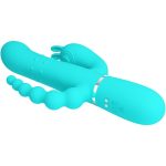 PRETTY LOVE - CAMMY 4 IN 1 MULTIFUNCTION TRIPPLE RABBIT VIBRATOR  BLUE - imagine 5