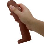 PRETTY LOVE - GERD PENIS SLEEVE WITH 7.6 CM EXTENSION MULATTO - imagine 5