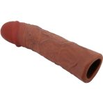 PRETTY LOVE - DEREK PENIS SLEEVE WITH 7.6 CM EXTENSION MULATTO - imagine 3