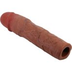 PRETTY LOVE - STEVENSON PENIS SLEEVE WITH 7.6 CM EXTENSION MULATTO - imagine 3