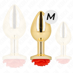 KINK -  PLUG ANAL GOLD ROSE RED SIZE M - imagine 2