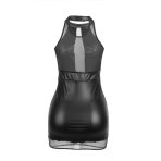 SUBBLIME - 955472 HALTER NECK DRESS WITH TRANSPARENCIES BLACK S/M - imagine 5