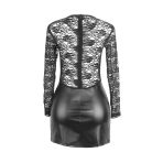 SUBBLIME - 955595 LONG SLEEVE DRESS WITH BLACK LACE S/M - imagine 5