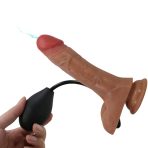PRETTY LOVE - UNIVERSAL HARNESS BRIEFS WITH VIBRATING AND SQUIRTING DILDO 15.5 CM MULATO - imagine 5