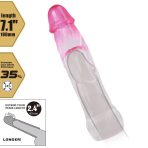 PRETTY LOVE - NERON REALISTIC 6 CM ENLARGEMENT SHEATH FOR  PENIS PINK - imagine 5