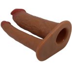 PRETTY LOVE - YAIRON DOUBLE PENIS SLEEVE WITH 4 CM EXTENSION MULATTO - imagine 3