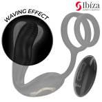 IBIZA - WIGGLE REMOTE CONTROLLED ROTATING ANAL PLUG WITH PERINEAL VIBRATION AND PENIS ENHANCING RINGS - imagine 5