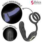 IBIZA - WIGGLE REMOTE CONTROLLED ROTATING ANAL PLUG WITH PERINEAL VIBRATION AND PENIS ENHANCING RINGS - imagine 3