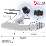 IBIZA - VIBRATOR AND CLITORIS STIMULATOR WITH BITING AND ROTATION EFFECT - imagine 5