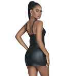 SUBBLIME - 957568 VESTIDO DE CUERO CON CREMALLERA NEGRO S/M - imagine 4
