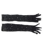 SUBBLIME - 957469SHINE TRANSPARENT GLOVES BLACK S/M - imagine 4