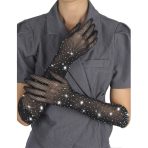 SUBBLIME - 957469SHINE TRANSPARENT GLOVES BLACK S/M - imagine 2