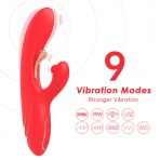 ARMONY - G-SPOT AND CLITORIS STIMULATOR VIBRATOR WITH OSCILLATING TONGUE RED - imagine 3