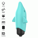 INTENSE - ECHO VIBRATING BULLET DOLPHIN BLUE 8 X 4.7 CM - imagine 2