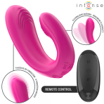 INTENSE - JANET DUAL U-SHAPED STIMULATOR AND VIBRATOR WITH REMOTE CONTROL PINK - imagine 3
