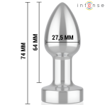 INTENSE - ANAL PLUG 10 VIBRATIONS METAL WITH REMOTE CONTROL S - imagine 5