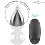 INTENSE - ANAL PLUG 10 VIBRATIONS METAL WITH REMOTE CONTROL S - imagine 4