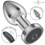 INTENSE - ANAL PLUG 10 VIBRATIONS METAL WITH REMOTE CONTROL M - imagine 3