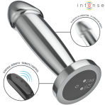 INTENSE - ANAL PLUG 10 VIBRATIONS METAL DILDO WITH REMOTE CONTROL S - imagine 3