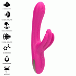 INTENSE - BRITNEY MULTIFUNCTION RABBIT VIBRATOR 23 CM PINK - imagine 2
