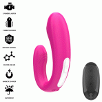INTENSE - JANET DUAL U-SHAPED STIMULATOR AND VIBRATOR WITH REMOTE CONTROL PINK - imagine 2