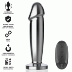 INTENSE - ANAL PLUG 10 VIBRATIONS METAL DILDO WITH REMOTE CONTROL S - imagine 2