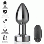 INTENSE - ANAL PLUG 10 VIBRATIONS METAL WITH REMOTE CONTROL S - imagine 2