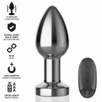 INTENSE - ANAL PLUG 10 VIBRATIONS METAL WITH REMOTE CONTROL M - imagine 2