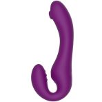 XOCOON - 2 IN 1 STRAPLESS STRAP-ON VIBRATOR WITH REMOTE CONTROL PURPLE - imagine 5