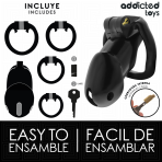 ADDICTED TOYS LOCKED - MINDNIGHT CELL PENIS CAGE SIZE L - imagine 4