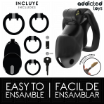 ADDICTED TOYS LOCKED - MINDNIGHT CELL PENIS CAGE 4.2 CM SIZE M - imagine 4
