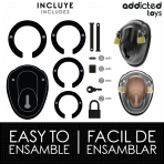 ADDICTED TOYS LOCKED - KEYLESS RESTRAINT PENIS CAGE 11.5 CM - imagine 4