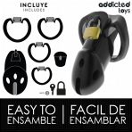ADDICTED TOYS LOCKED - UNBROKEN DEN PENIS CAGE 9.8 CM - imagine 4