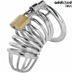 ADDICTED TOYS LOCKED - IRON CELL METAL PENIS CAGE SIZE M - imagine 2