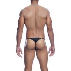 MOB - V-STRING DE MICROFIBRA NEGRA TALLA S/M - imagine 4