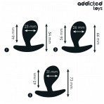 ADDICTED TOYS - SET OF 3 ANAL PLUG SILICONE MODEL 3 - imagine 4