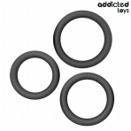 ADDICTED TOYS - SET OF FLAT SILICONE RINGS - imagine 5