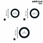 ADDICTED TOYS - SET OF FLAT SILICONE RINGS - imagine 4