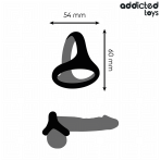ADDICTED TOYS - THICK TRIPLE PENIS RING - imagine 4