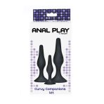 TOYJOY - ANAL PLAY CURVY COMPANIONS ANAL PLUG 3 PIECES BLACK - imagine 3