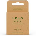 LELO - HEX ORGANIC CONDOM BOX 3 UNITS