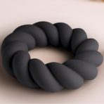 ROCKS-OFF - TWIST BLACK SILICONE MASTURBATOR RING - imagine 3