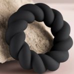 ROCKS-OFF - TWIST BLACK SILICONE MASTURBATOR RING - imagine 5