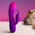 ROCKS- OFF - GLO- GIRL PURPLE RABBIT VIBRATOR - imagine 3