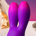 ROCKS- OFF - GLO-GIRL BUNNY PURPLE FLEXIBLE VIBRATOR - imagine 3