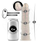 COCK MILLER - DILDO WITH SUCTION CUP, LIGHTS AND VIBRATION WITH REMOTE CONTROL WHITE 20.5 CM - imagine 3