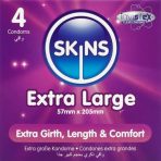 SKINS - EXTRA LARGE PREMIUM CONDOMS PACK 4
