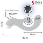 IBIZA - VIBRATING  ROTATING STIMULATOR - imagine 5