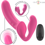 INTENSE - AMY DOUBLE VIBRATOR 20 CM PINK REMOTE CONTROL - imagine 2