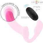 INTENSE - AMY DOUBLE VIBRATOR 20 CM PINK REMOTE CONTROL - imagine 5